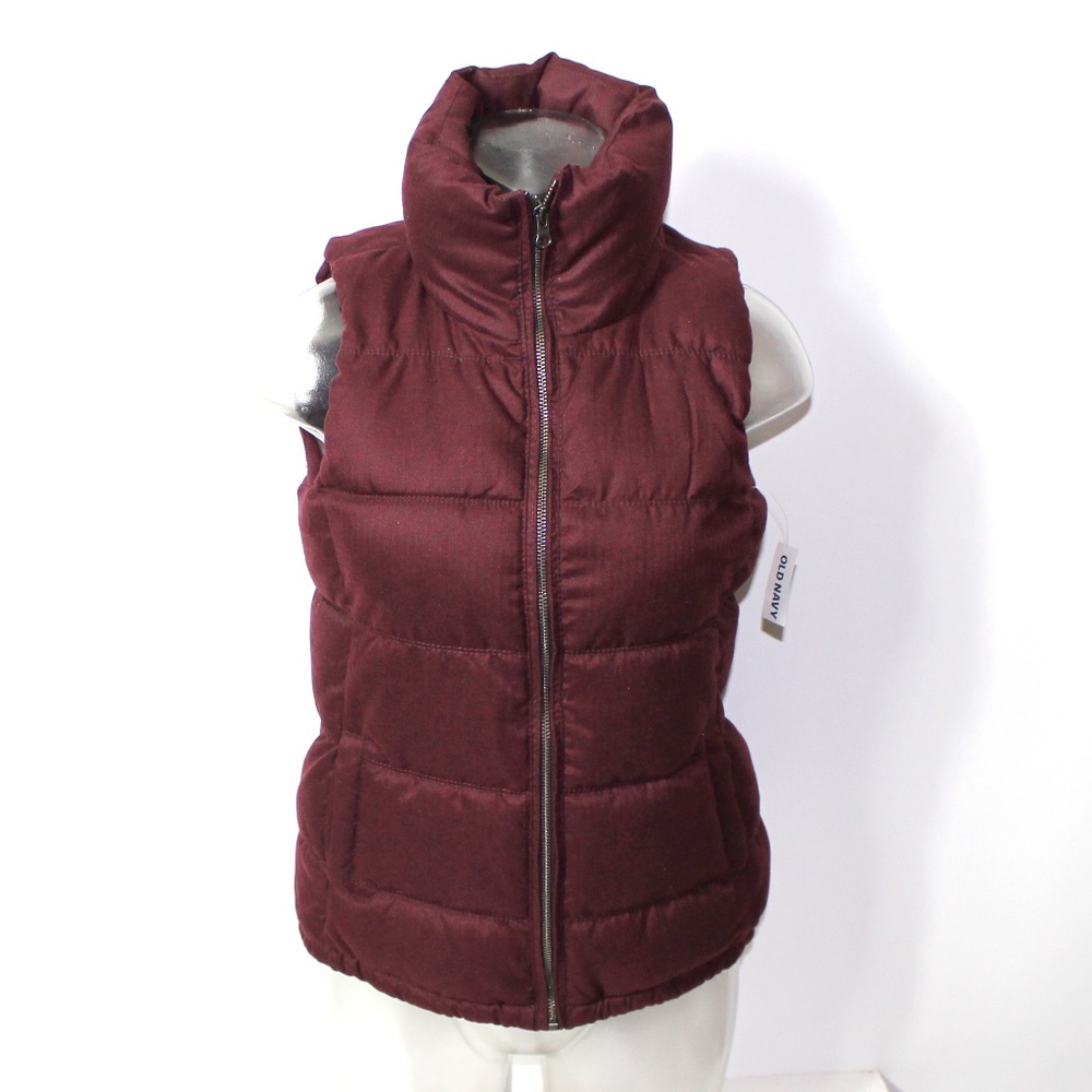 Old Navy Winter Puffer Vest Womens Sz XS New
